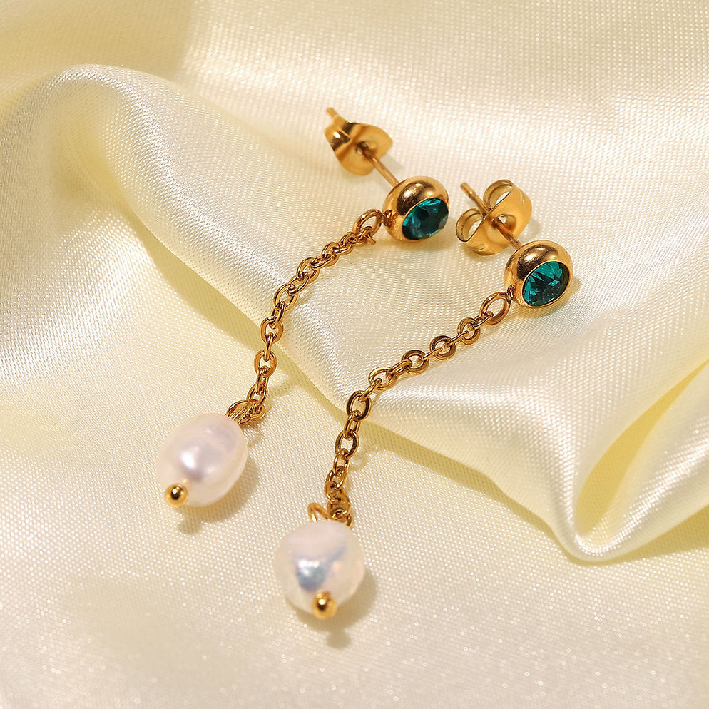 Boucles d'oreilles perles et brillance – Design intemporel | Twinolo