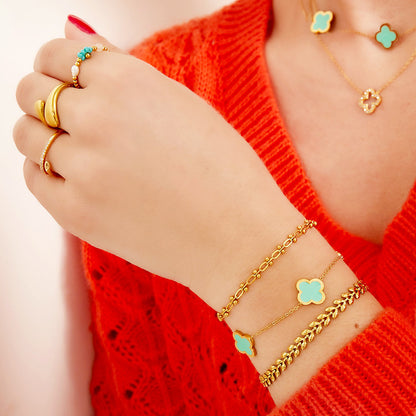 Armband met Drie Klavertjes – Symbool van Geluk | Twinolo