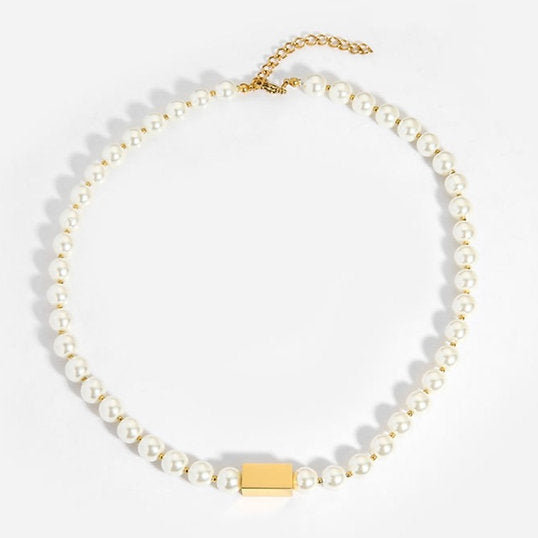 Ketting met Zoetwaterparel – Natuurlijke Elegantie | Twinolo