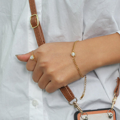 Fijne Schakelarmband met Fonkelende Zirkonia | Twinolo