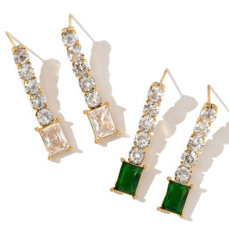 Statement Earrings with Zirconia – Elegant & Radiant | Twinolo