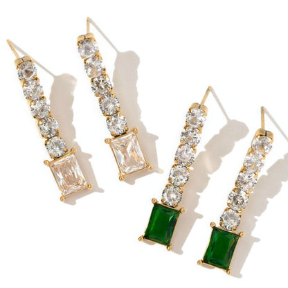 Statement Earrings with Zirconia – Elegant & Radiant | Twinolo