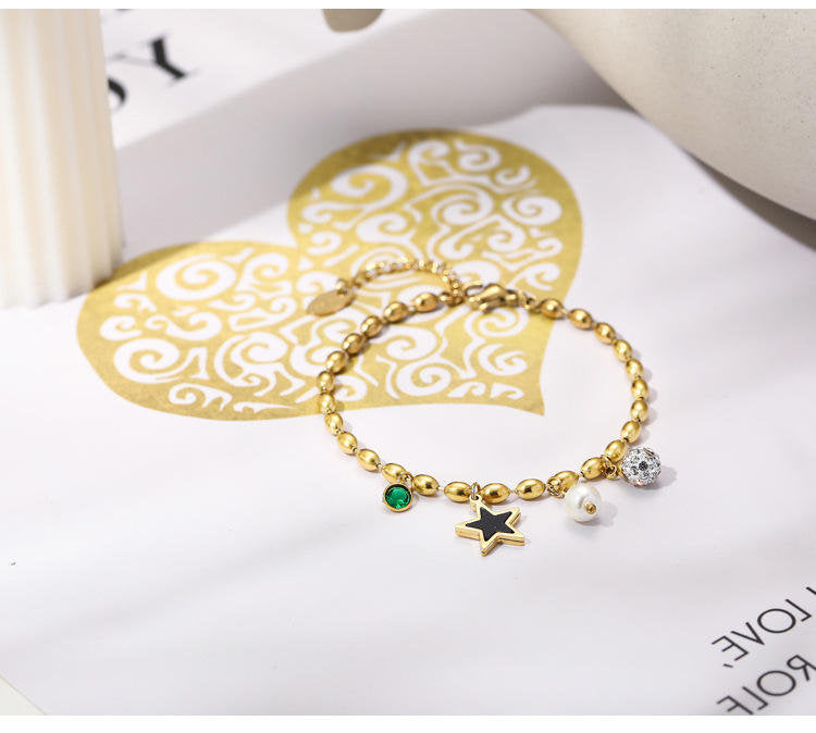 Armband met Parel en Ster – Elegant & Speels | Twinolo