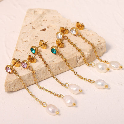 Boucles d'oreilles perles et brillance – Design intemporel | Twinolo