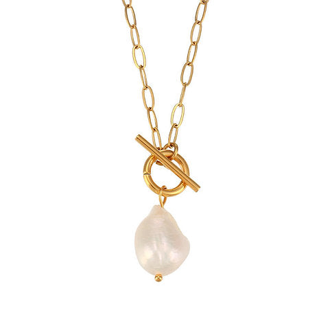 Ketting met Zoetwaterparel Hanger – Natuurlijke Elegantie | Twinolo