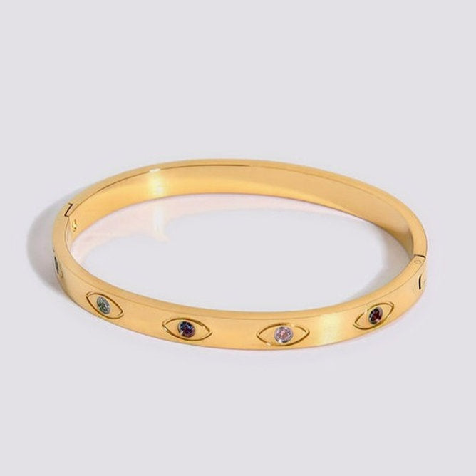 Bangle met Oogmotief – Beschermend & Stijlvol | Twinolo