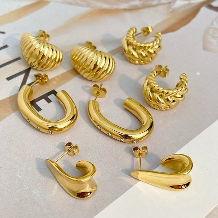 Boucles d'Oreilles Goutte Intemporelles – Simplicité Raffinée | Twinolo