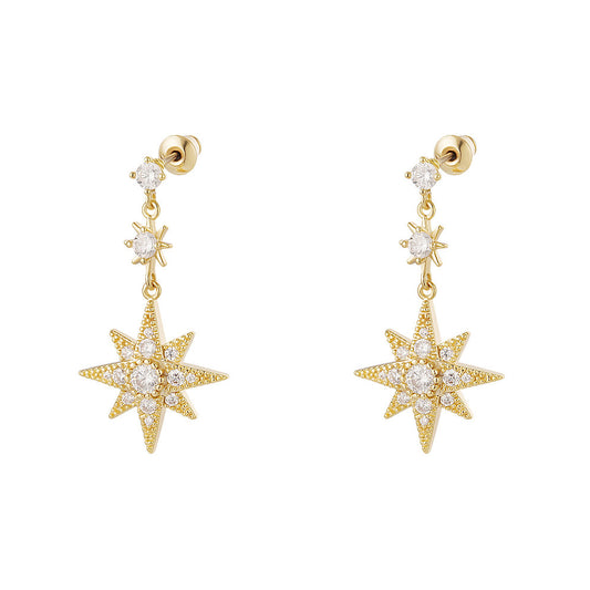 Oorhangers met Zirkonia Ster – Klassiek & Elegant | Twinolo