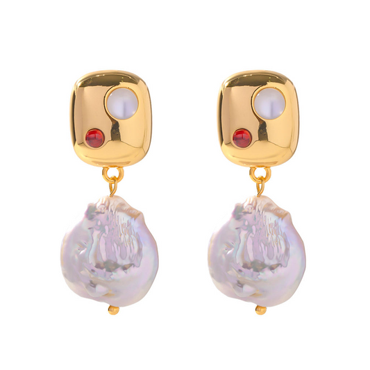 Oorhangers met Witte Zoetwaterparel – Pure Elegantie | Twinolo