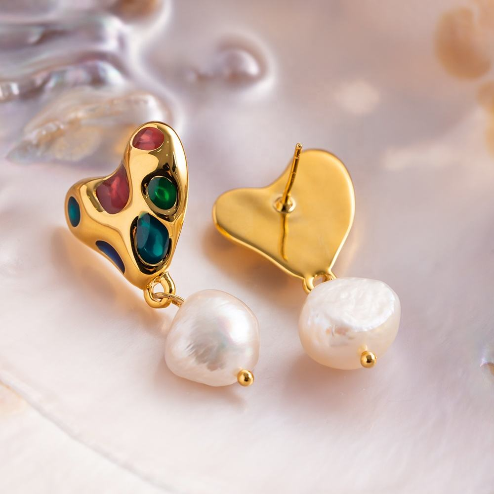Oorhangers met Hart & Parel – Romantisch & Elegant | Twinolo