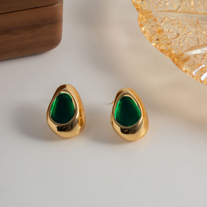 Druppelvormige Oorstekers – Elegantie in Kleur | Twinolo