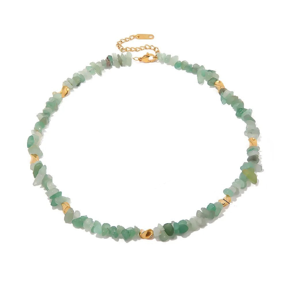 Collier Pierres Vertes – Terreux & Intemporel | Twinolo