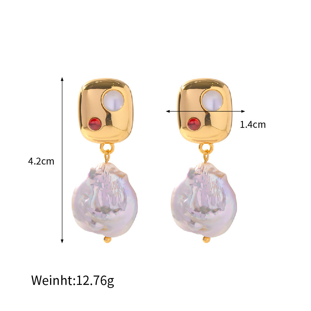 Boucles d'oreilles avec perle d'eau douce blanche – Pure élégance | Twinolo