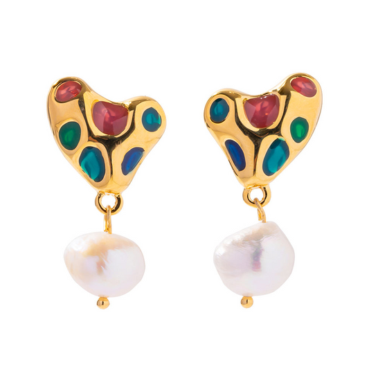Oorhangers met Hart & Parel – Romantisch & Elegant | Twinolo