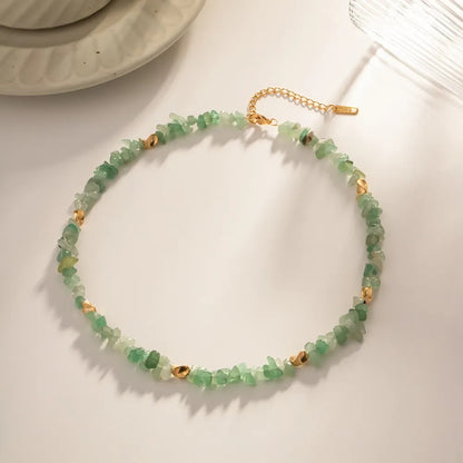Collier Pierres Vertes – Terreux & Intemporel | Twinolo