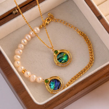 Necklace with Mother of Pearl Pendant – Soft & Stylish | Twinolo